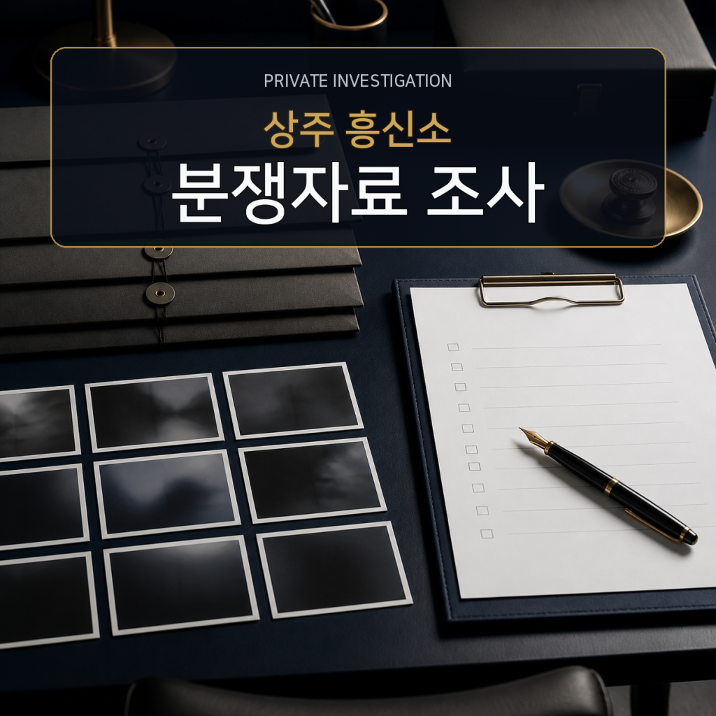 상주 분쟁자료 조사 전문 흥신소